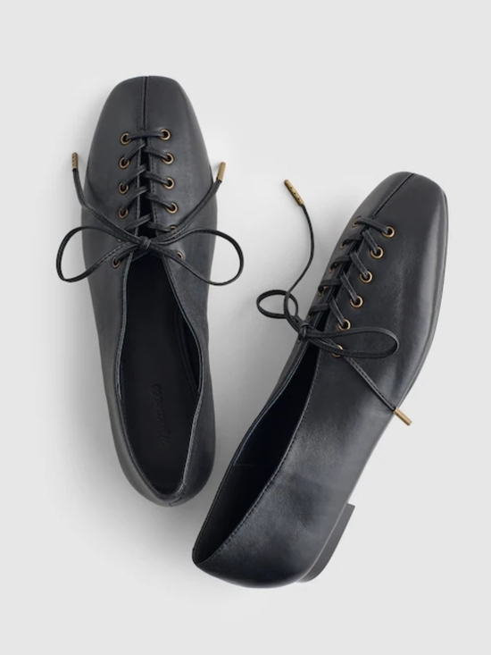 Madewell Shoes - New! Madewell The Mylie Lace-Up Glove Flat in Leather 11